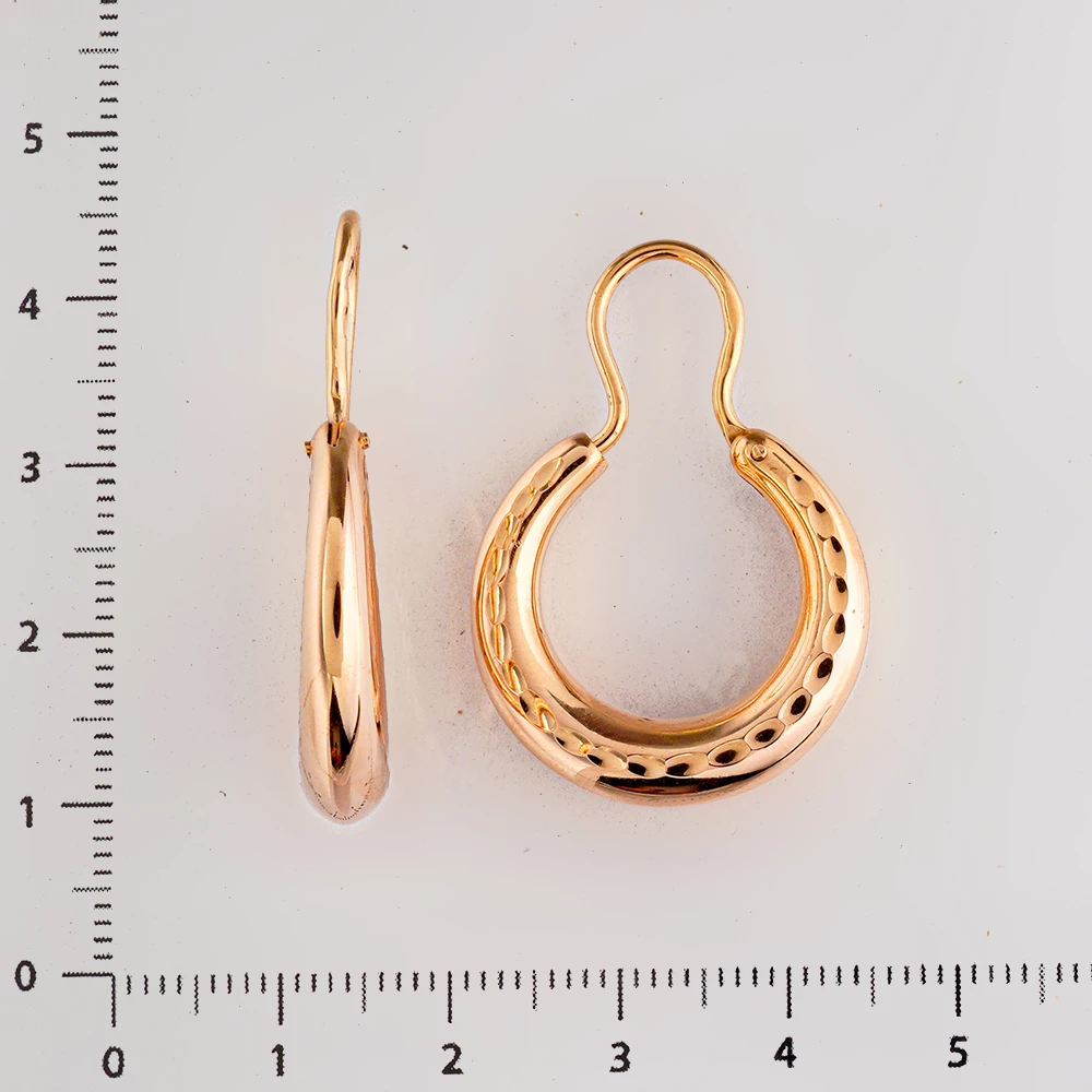 Серьги из красного золота 585 пробы