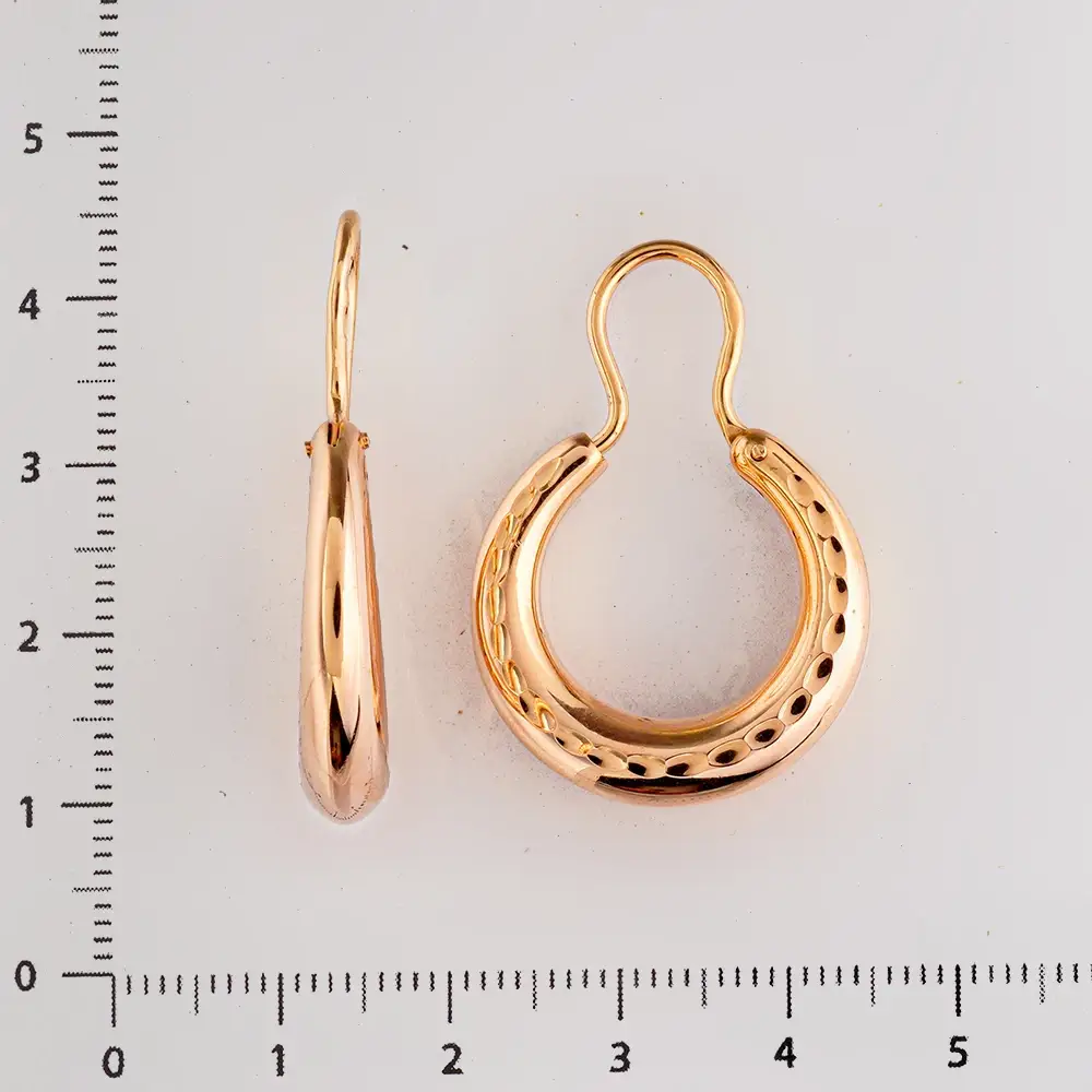 Серьги из красного золота 585 пробы