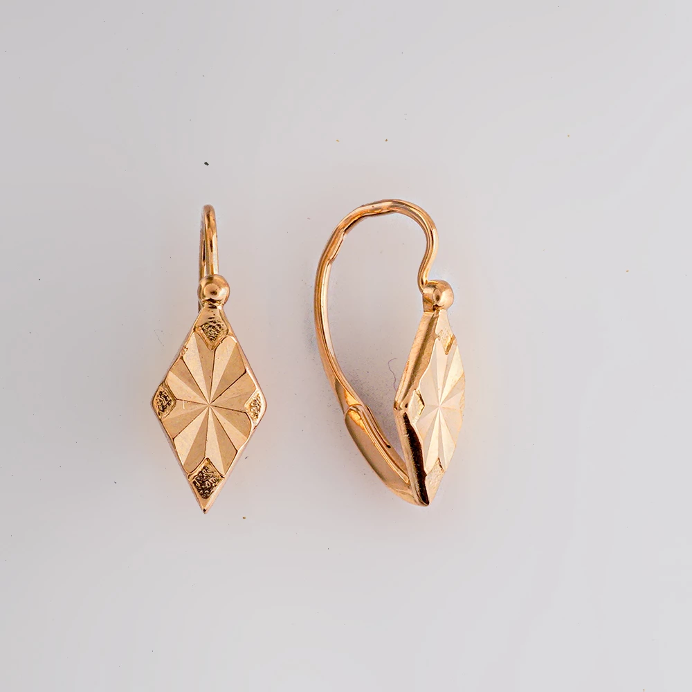 Серьги из красного золота 583 пробы