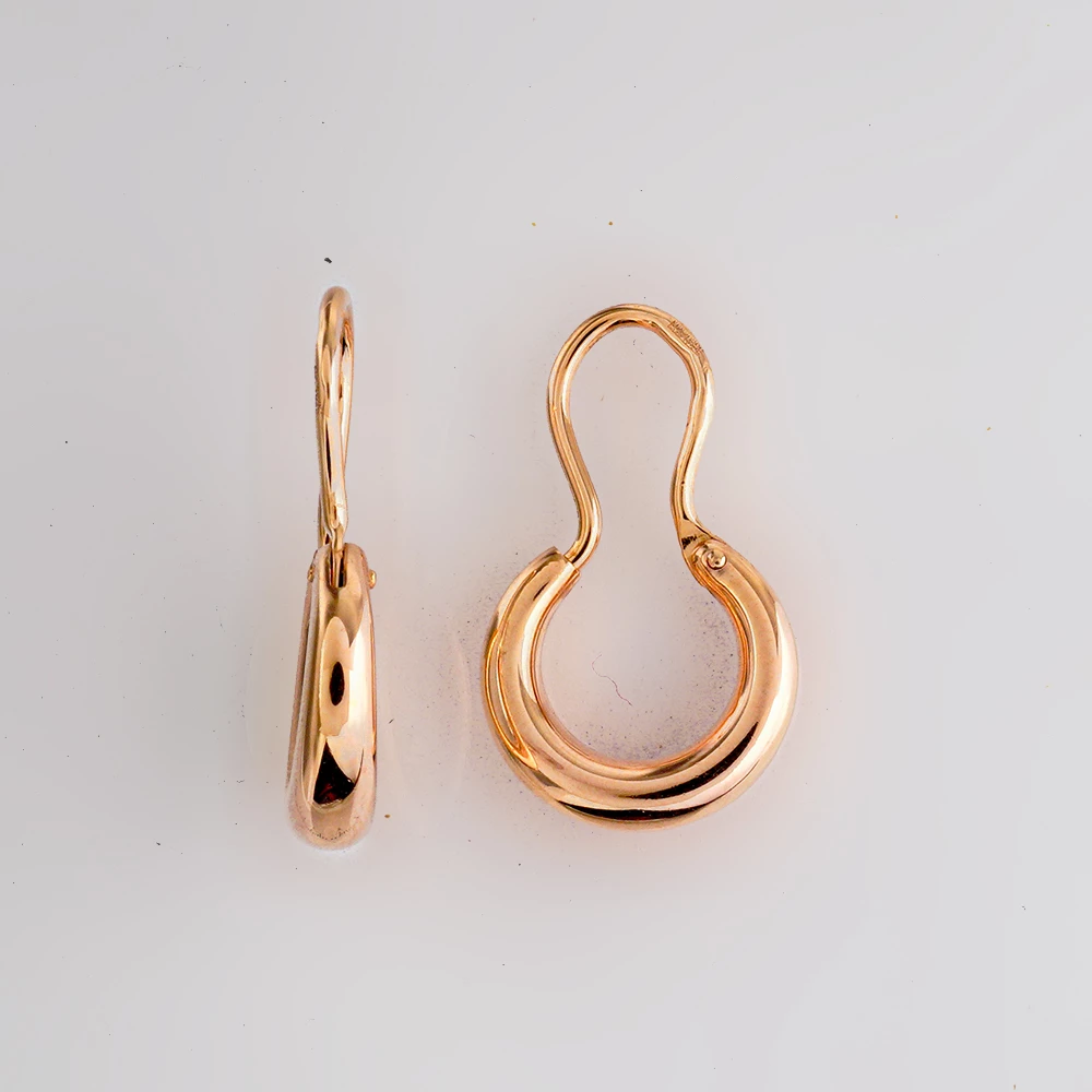 Серьги из красного золота 585 пробы