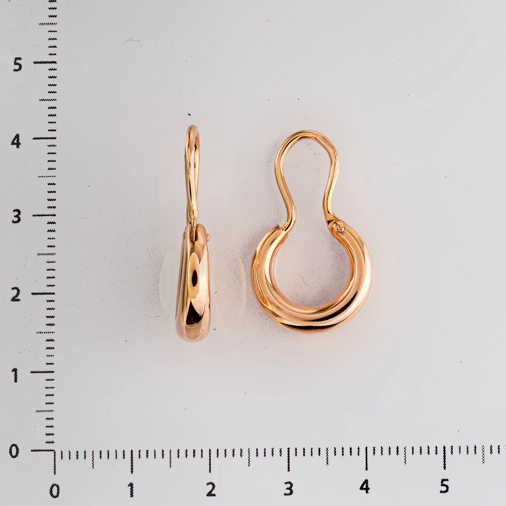 Серьги из красного золота 585 пробы
