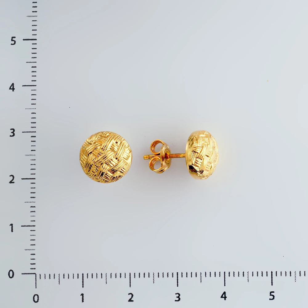 Серьги из желтого золота 750 пробы