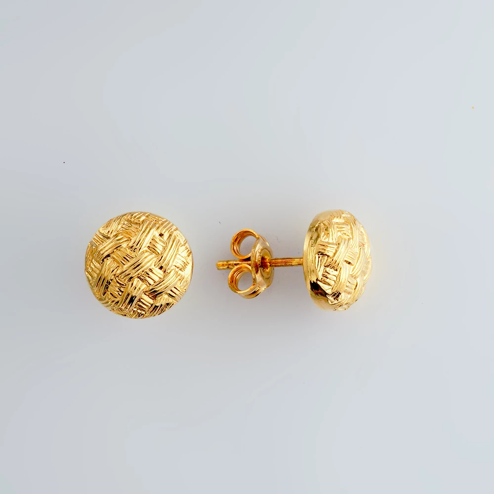 Серьги из желтого золота 750 пробы