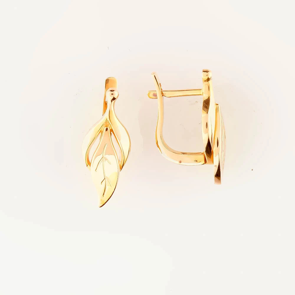 Серьги из красного золота 585 пробы