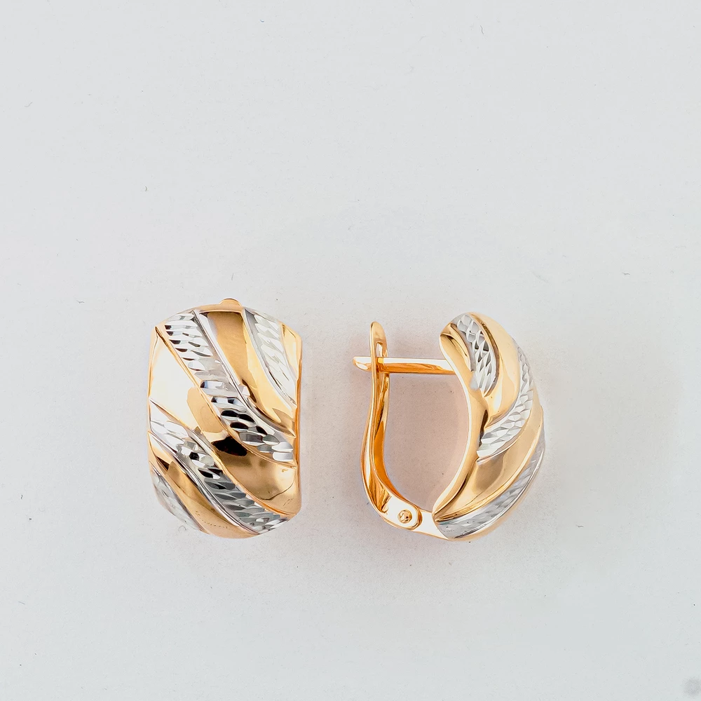 Серьги из красного золота 585 пробы