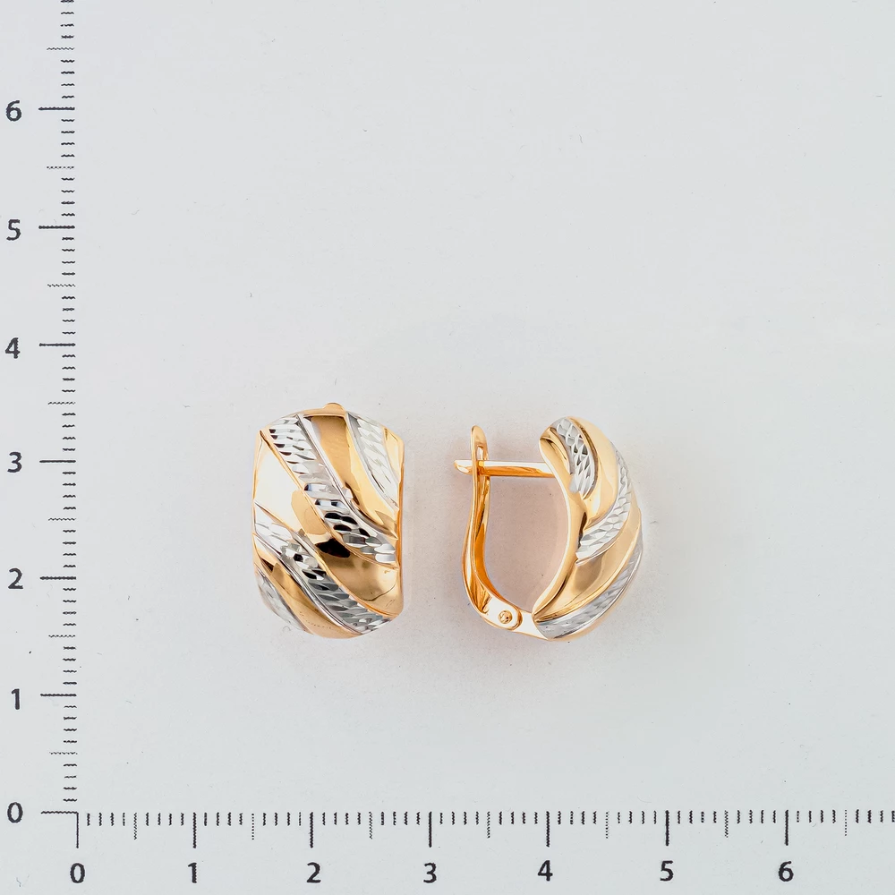 Серьги из красного золота 585 пробы