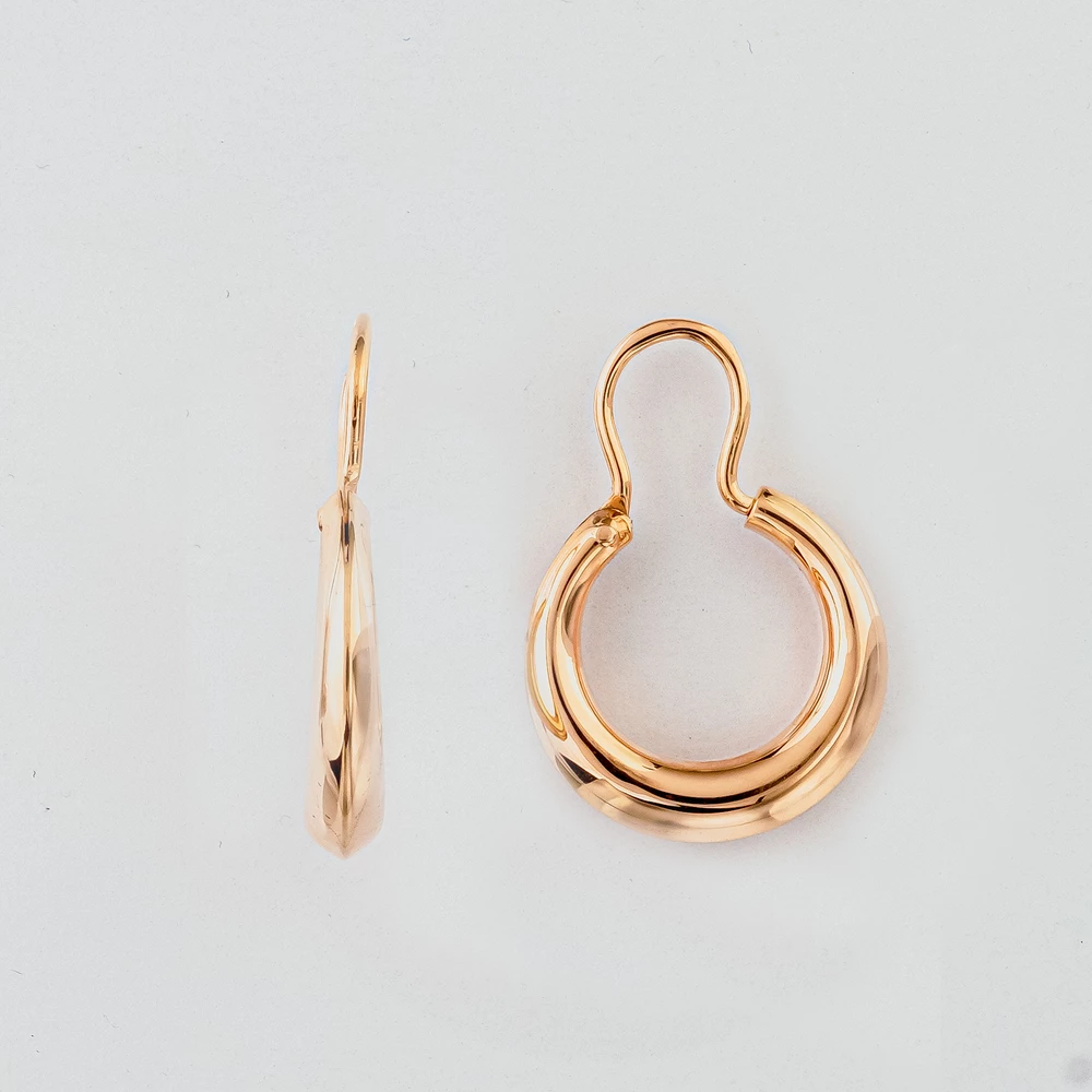 Серьги из красного золота 583 пробы