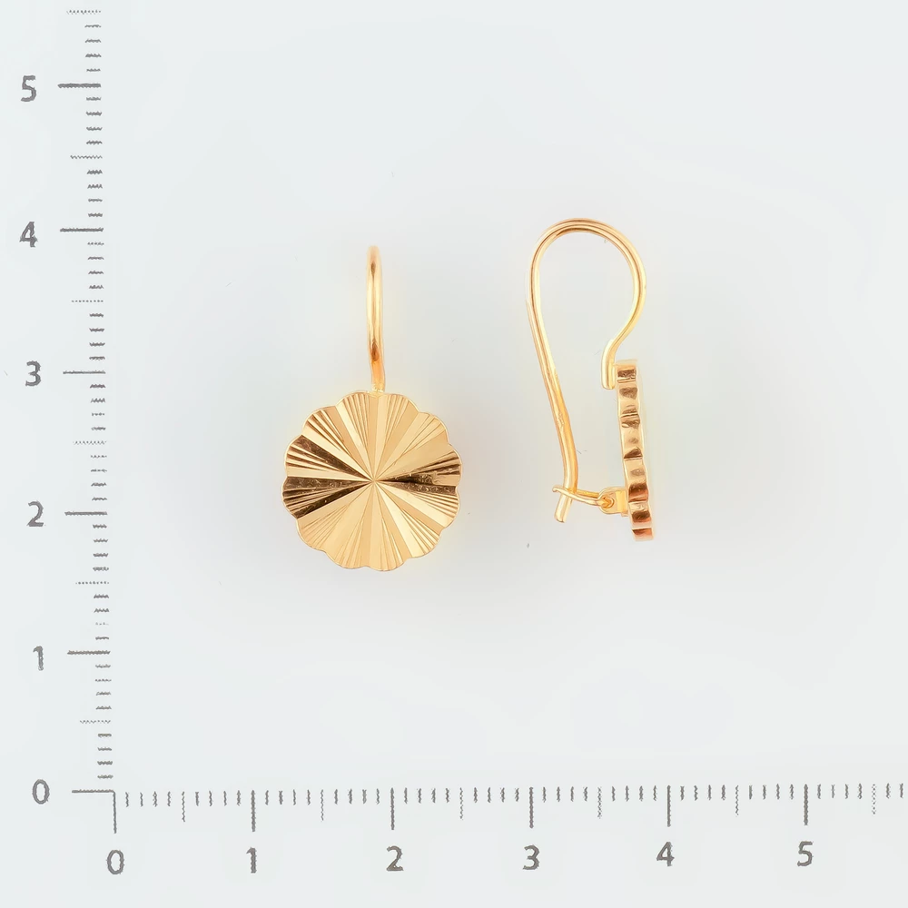 Серьги из красного золота 583 пробы
