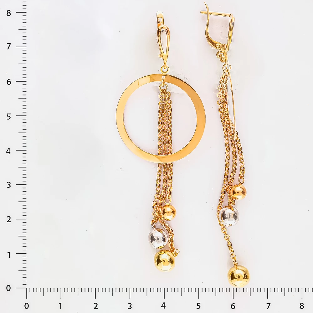 Серьги из красного золота 585 пробы