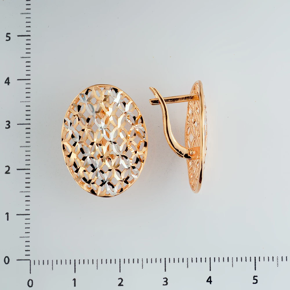 Серьги из красного золота 585 пробы