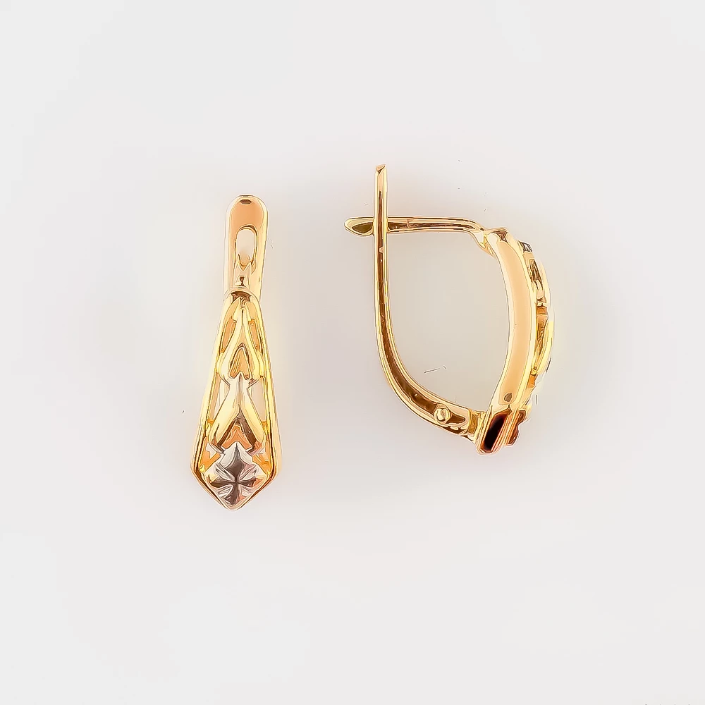 Серьги из красного золота 585 пробы