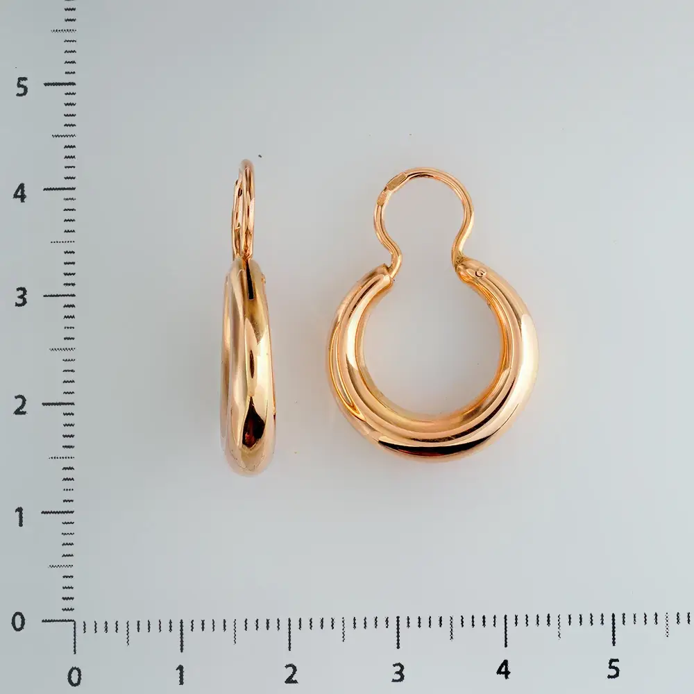 Серьги из красного золота 585 пробы