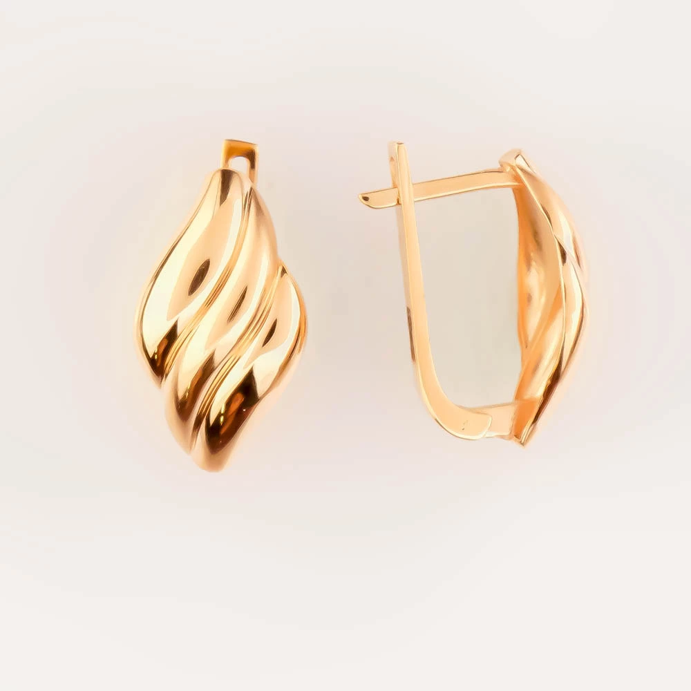 Серьги из красного золота 585 пробы