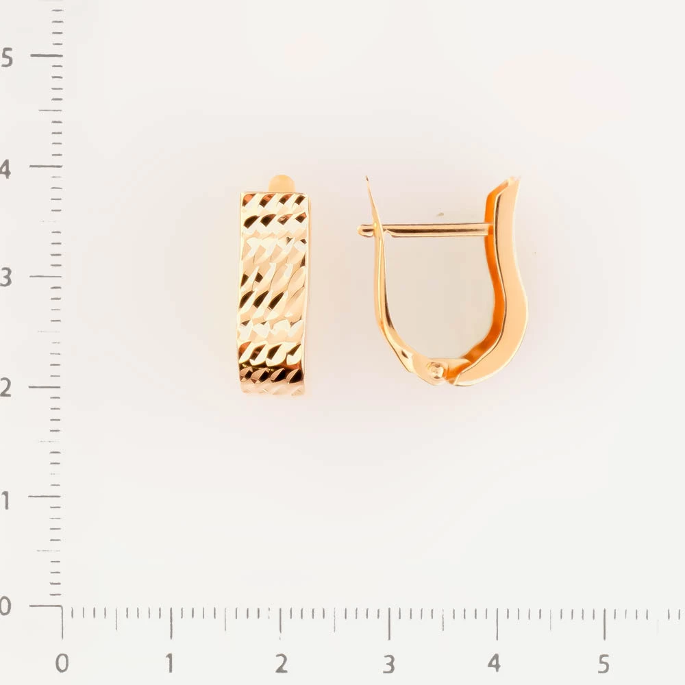 Серьги из красного золота 585 пробы