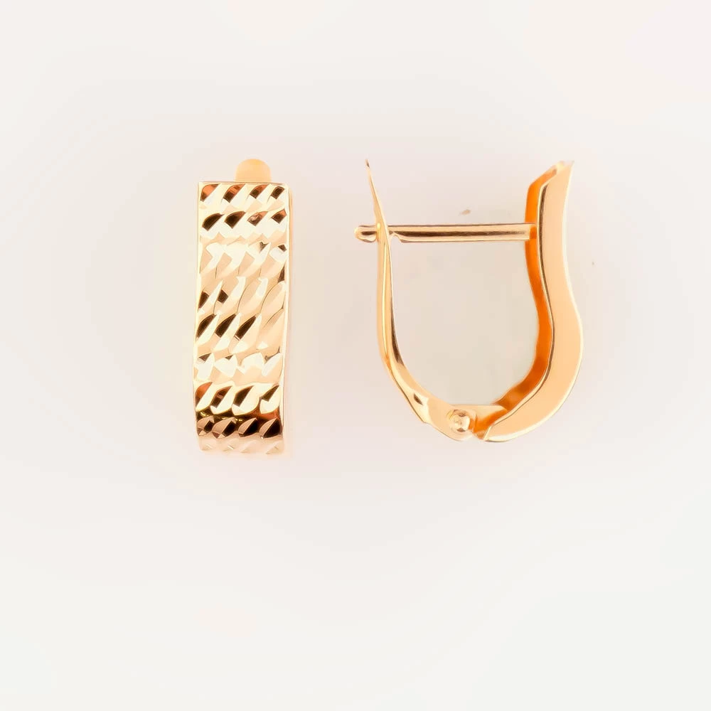 Серьги из красного золота 585 пробы