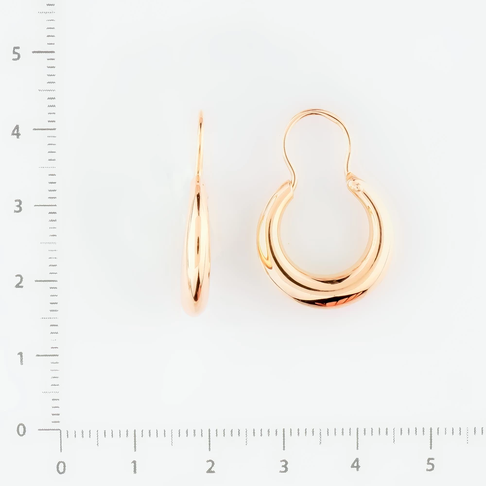 Серьги из красного золота 585 пробы