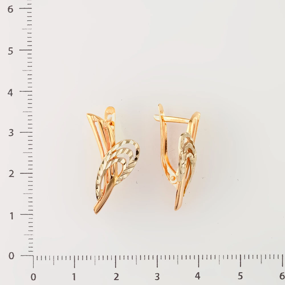 Серьги из красного золота 585 пробы