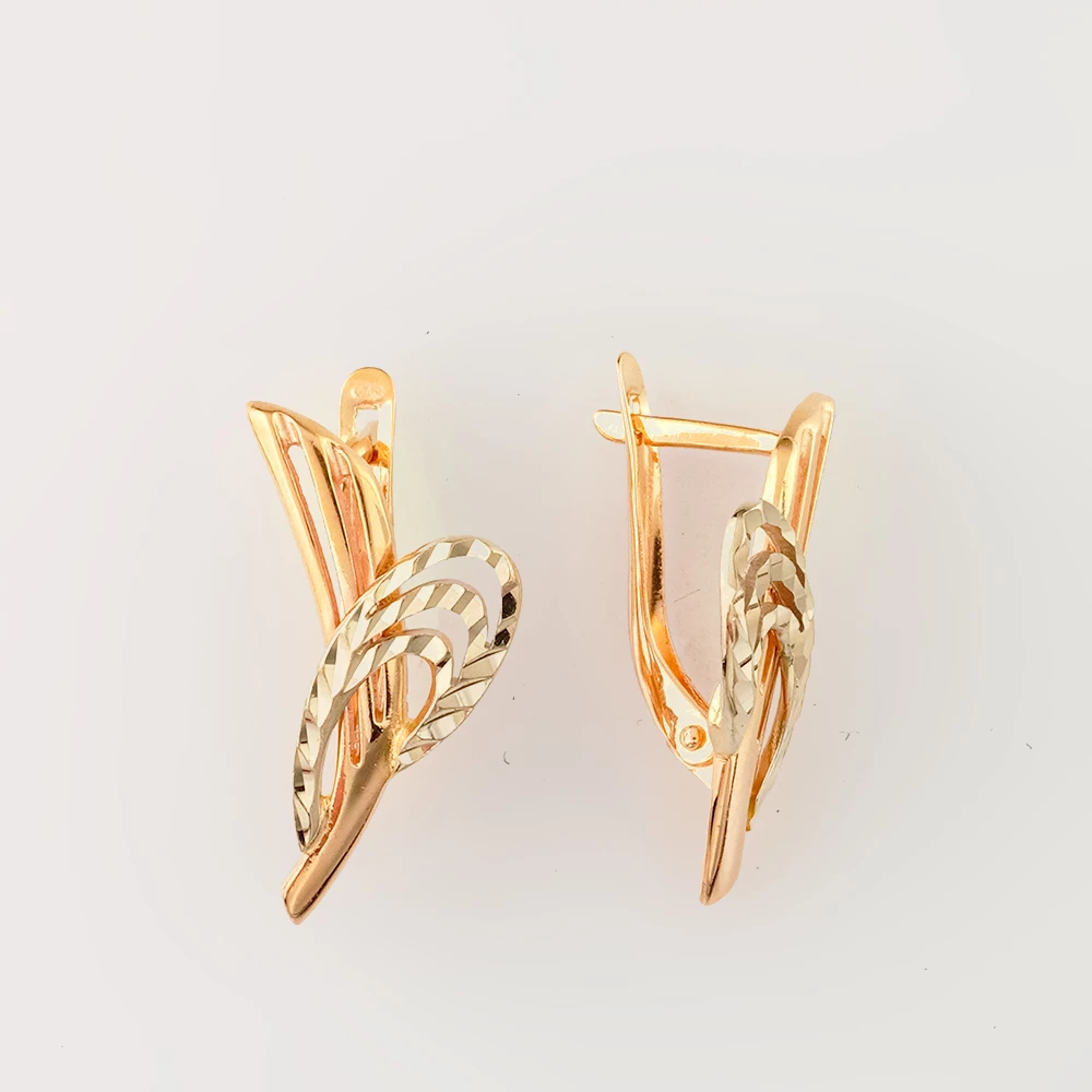 Серьги из красного золота 585 пробы