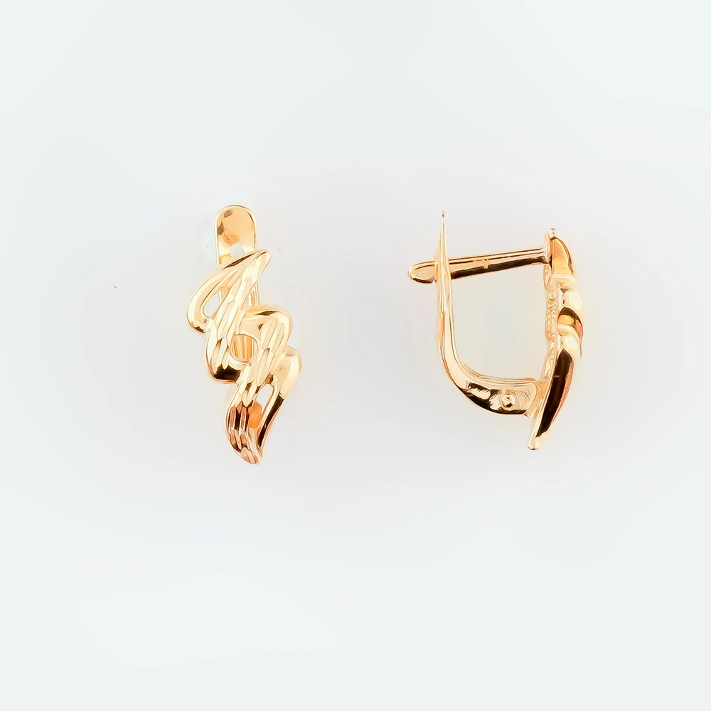 Серьги из красного золота 585 пробы