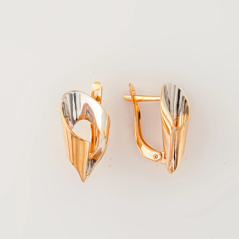 Серьги из красного золота 585 пробы