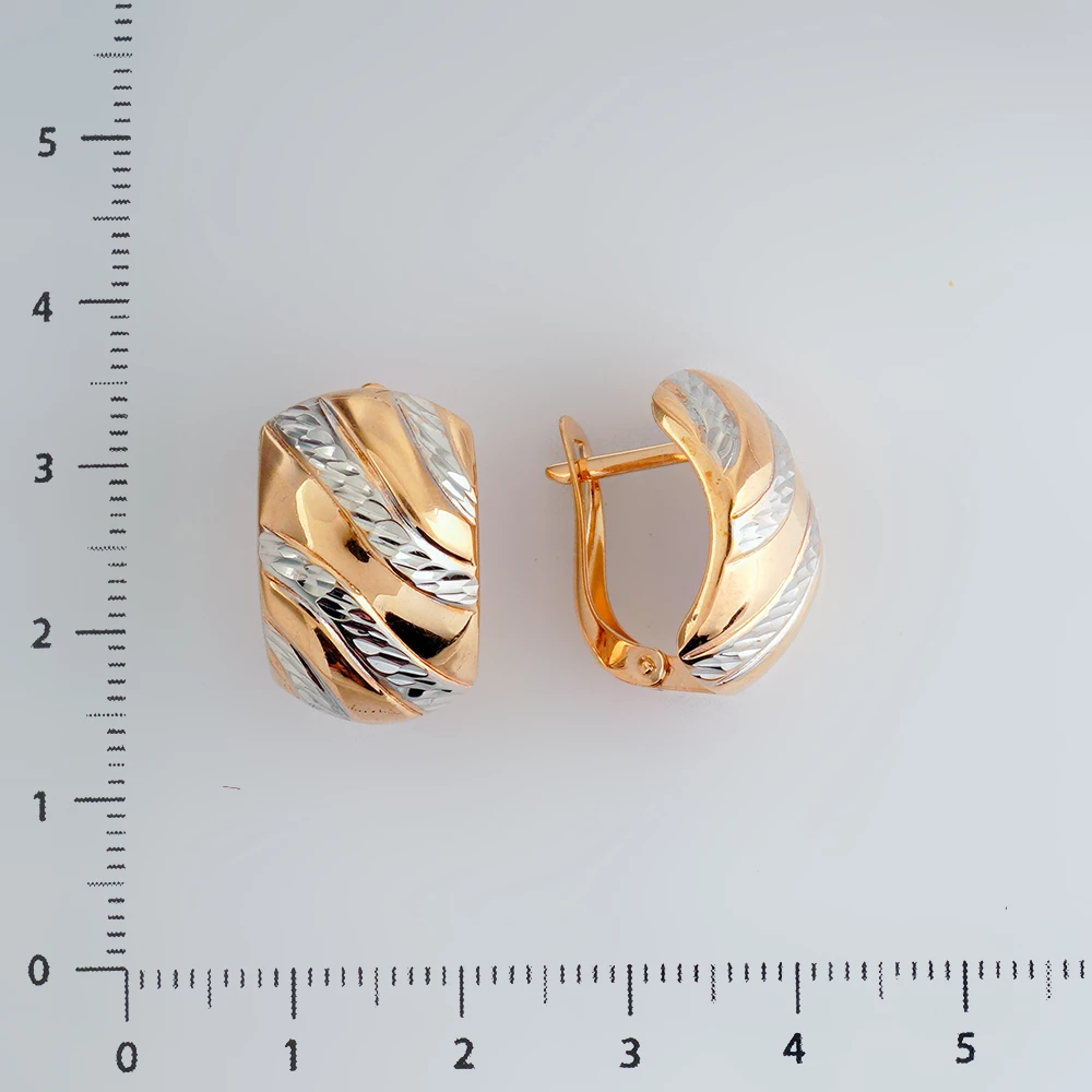 Серьги из красного золота 585 пробы