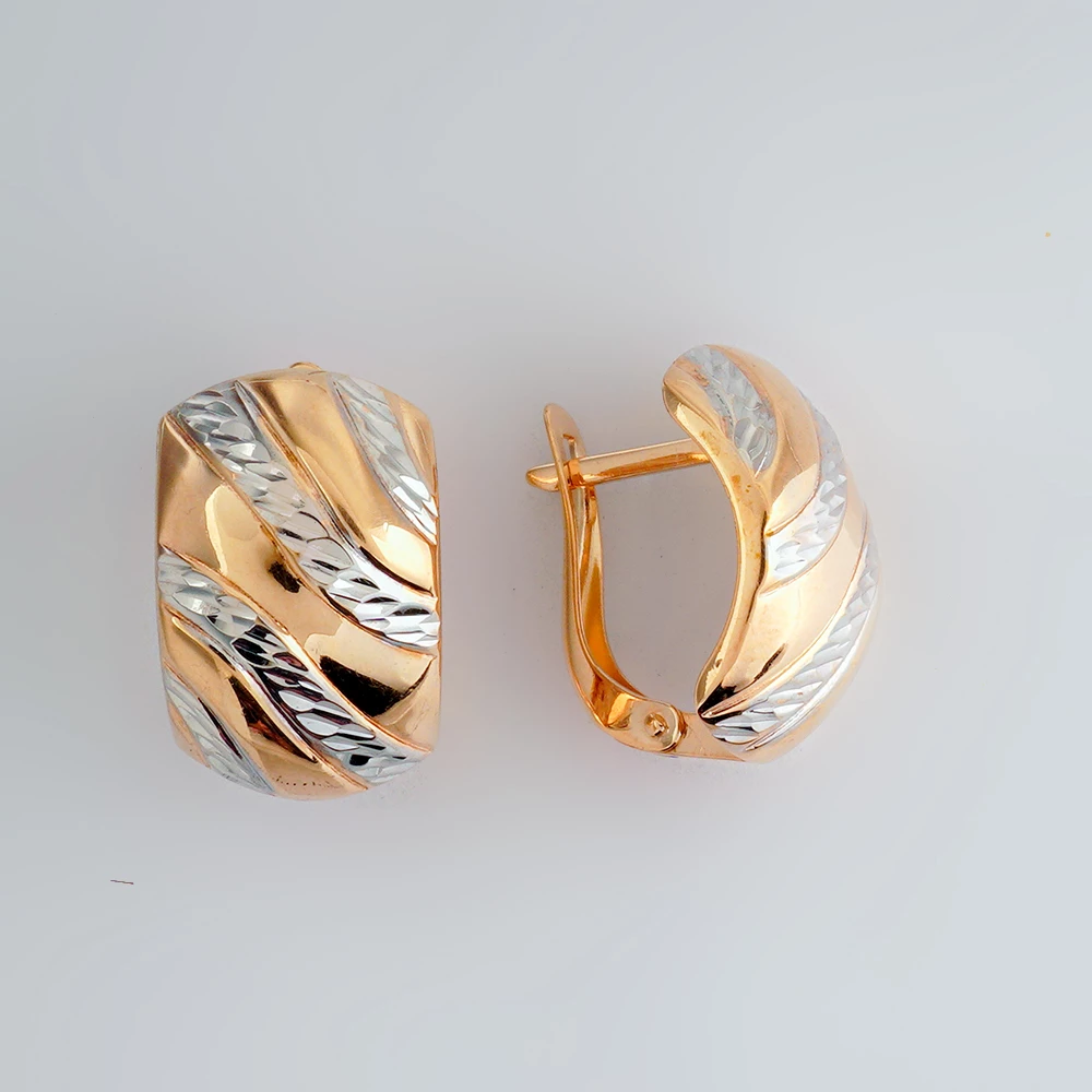 Серьги из красного золота 585 пробы