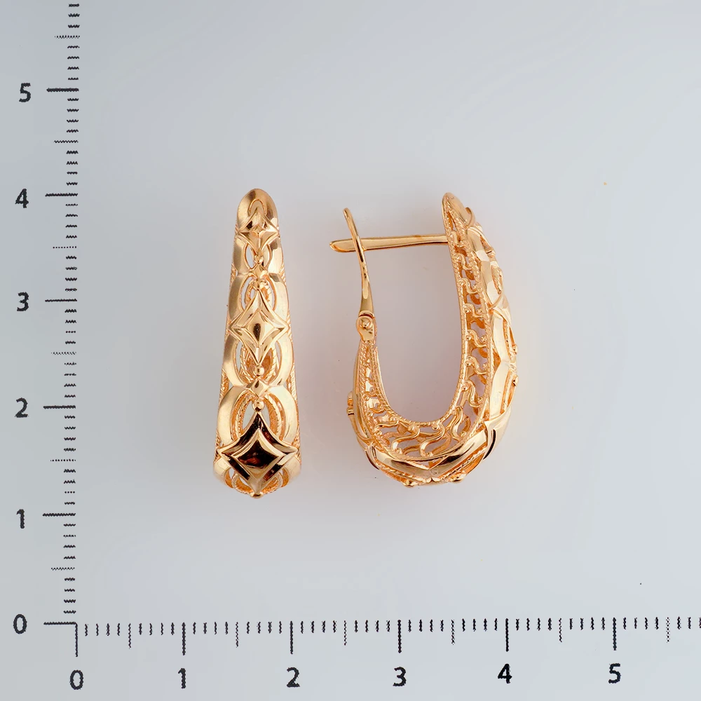 Серьги из красного золота 585 пробы
