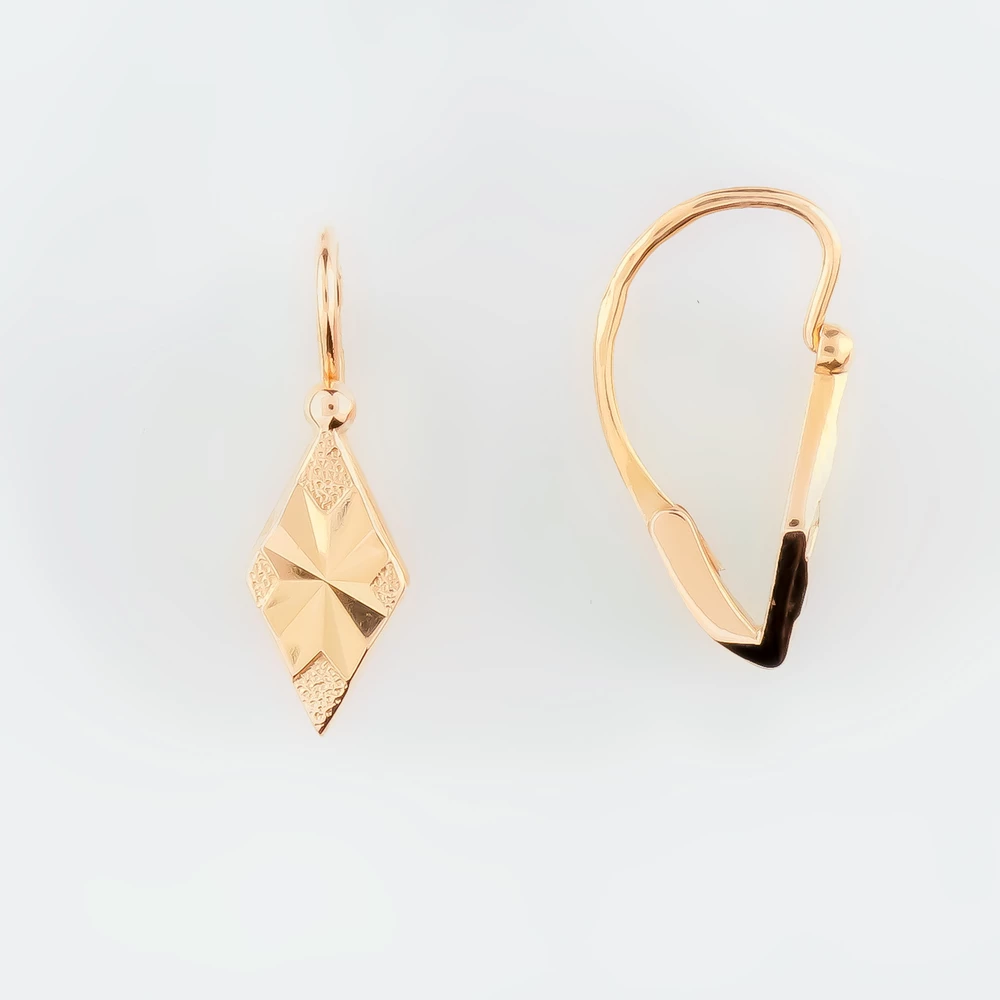 Серьги из красного золота 583 пробы