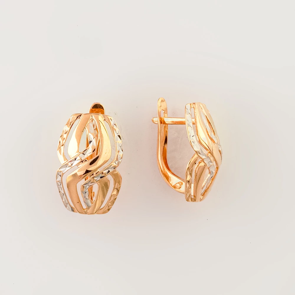 Серьги из красного золота 585 пробы