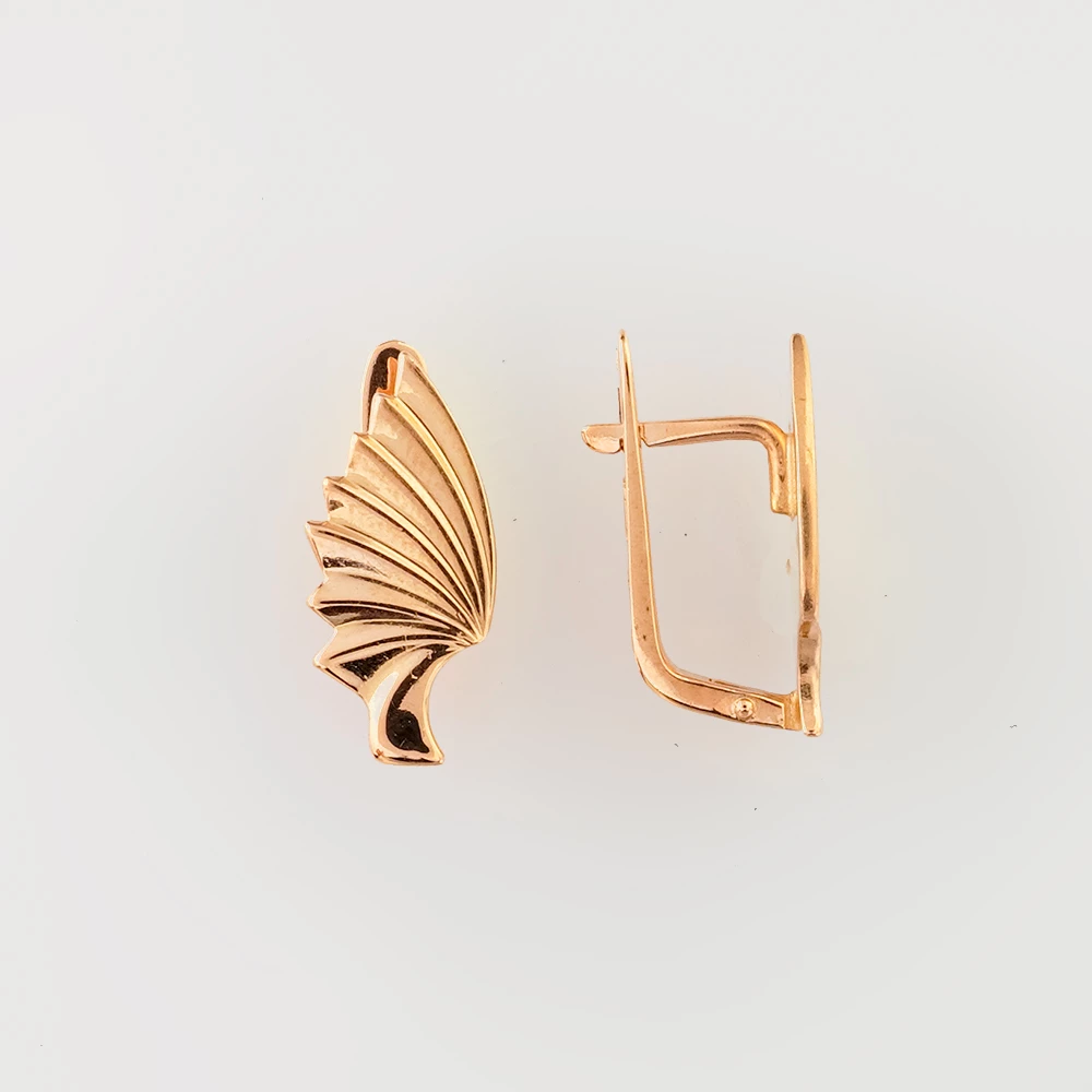 Серьги из красного золота 585 пробы