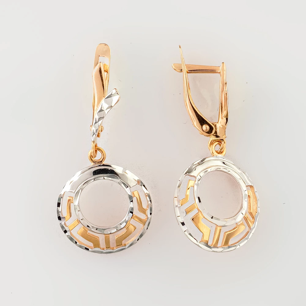 Серьги из красного золота 585 пробы