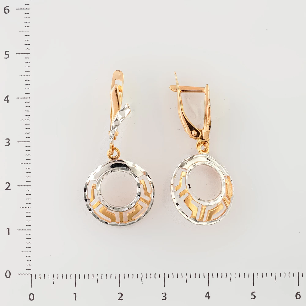 Серьги из красного золота 585 пробы