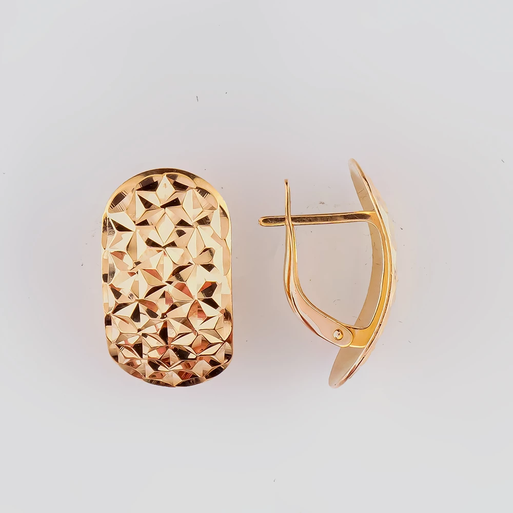 Серьги из красного золота 585 пробы