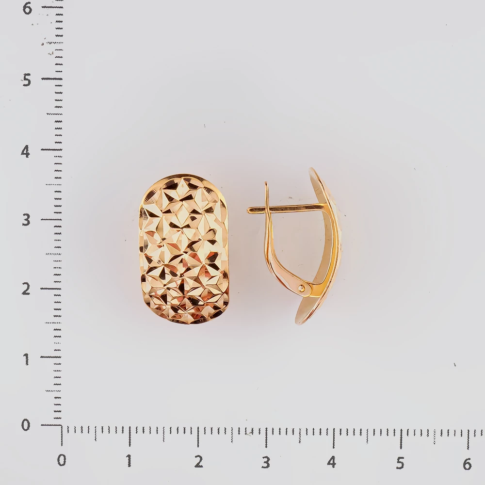 Серьги из красного золота 585 пробы