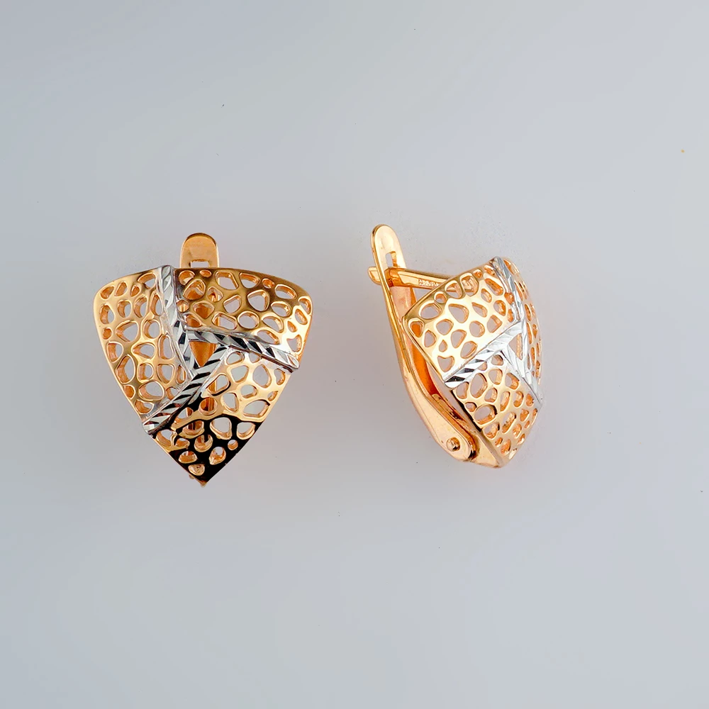 Серьги из красного золота 585 пробы