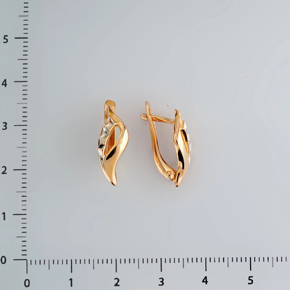 Серьги из красного золота 585 пробы