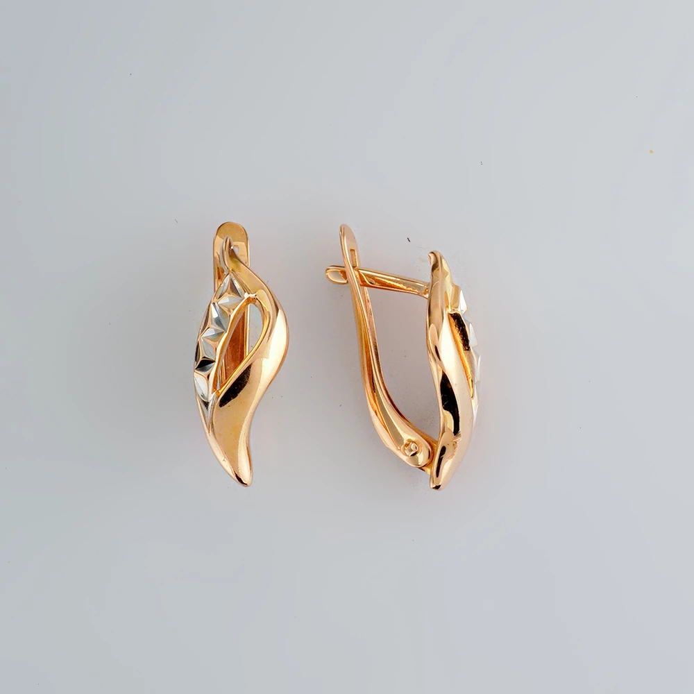 Серьги из красного золота 585 пробы