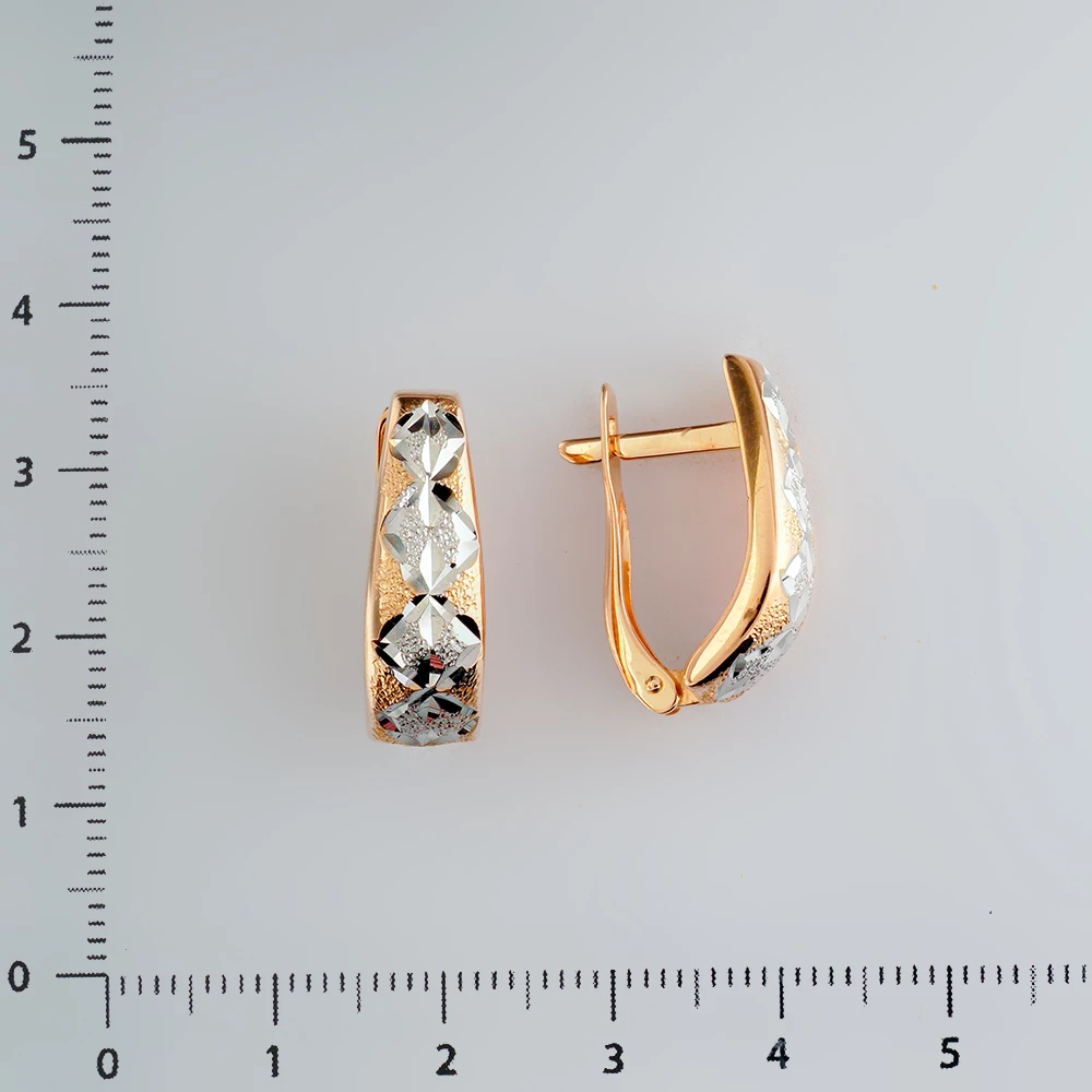 Серьги из красного золота 585 пробы