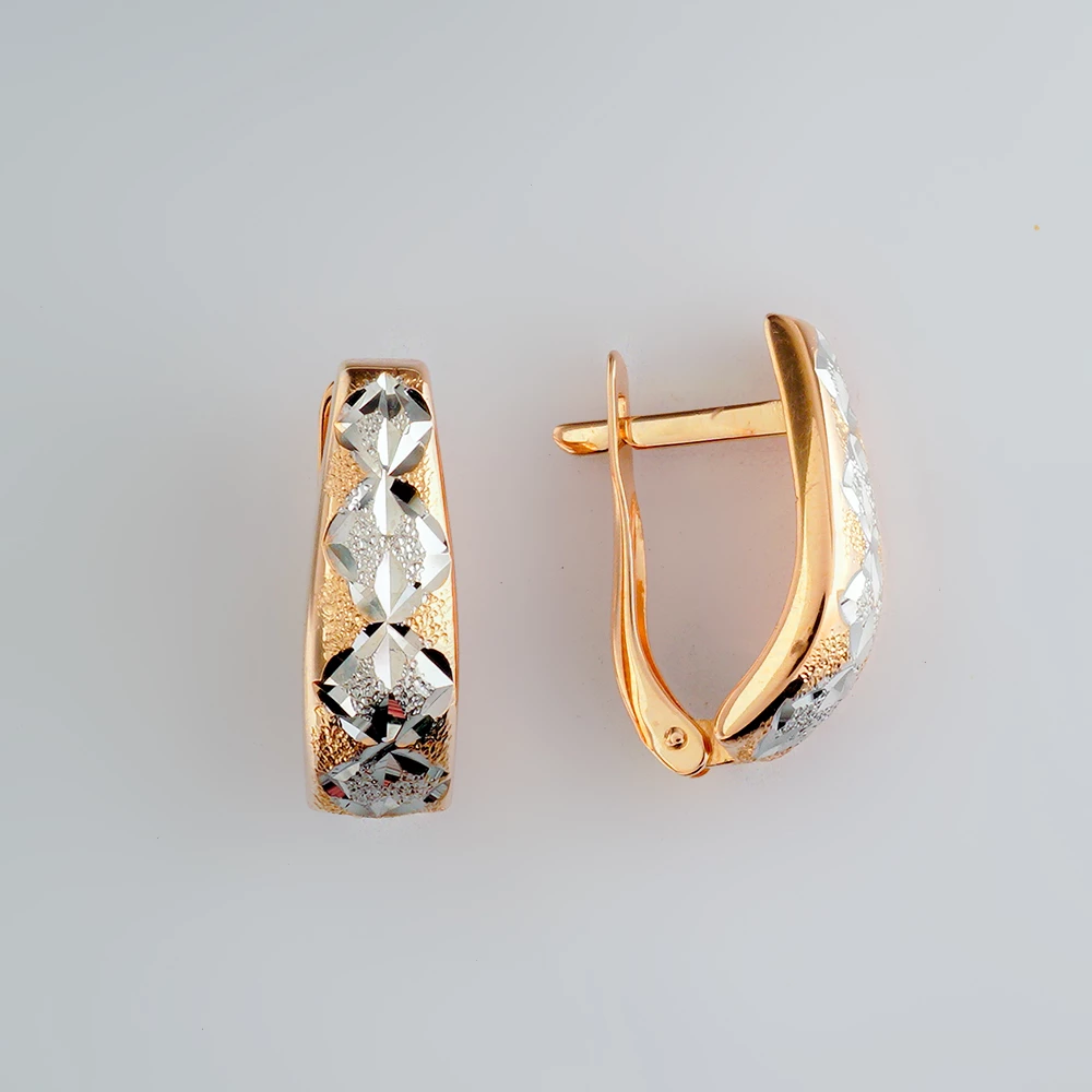 Серьги из красного золота 585 пробы