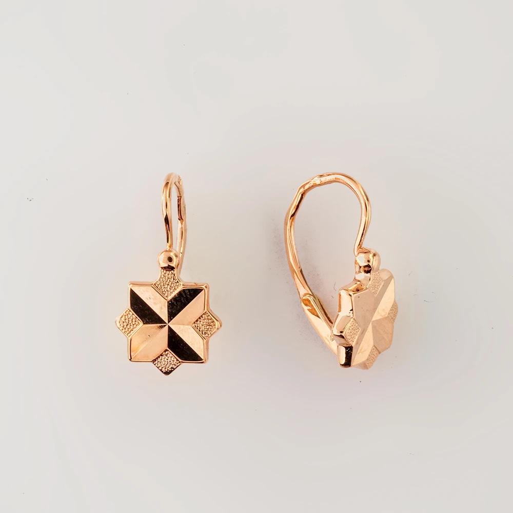 Серьги из красного золота 585 пробы