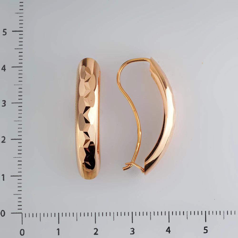 Серьги из красного золота 585 пробы