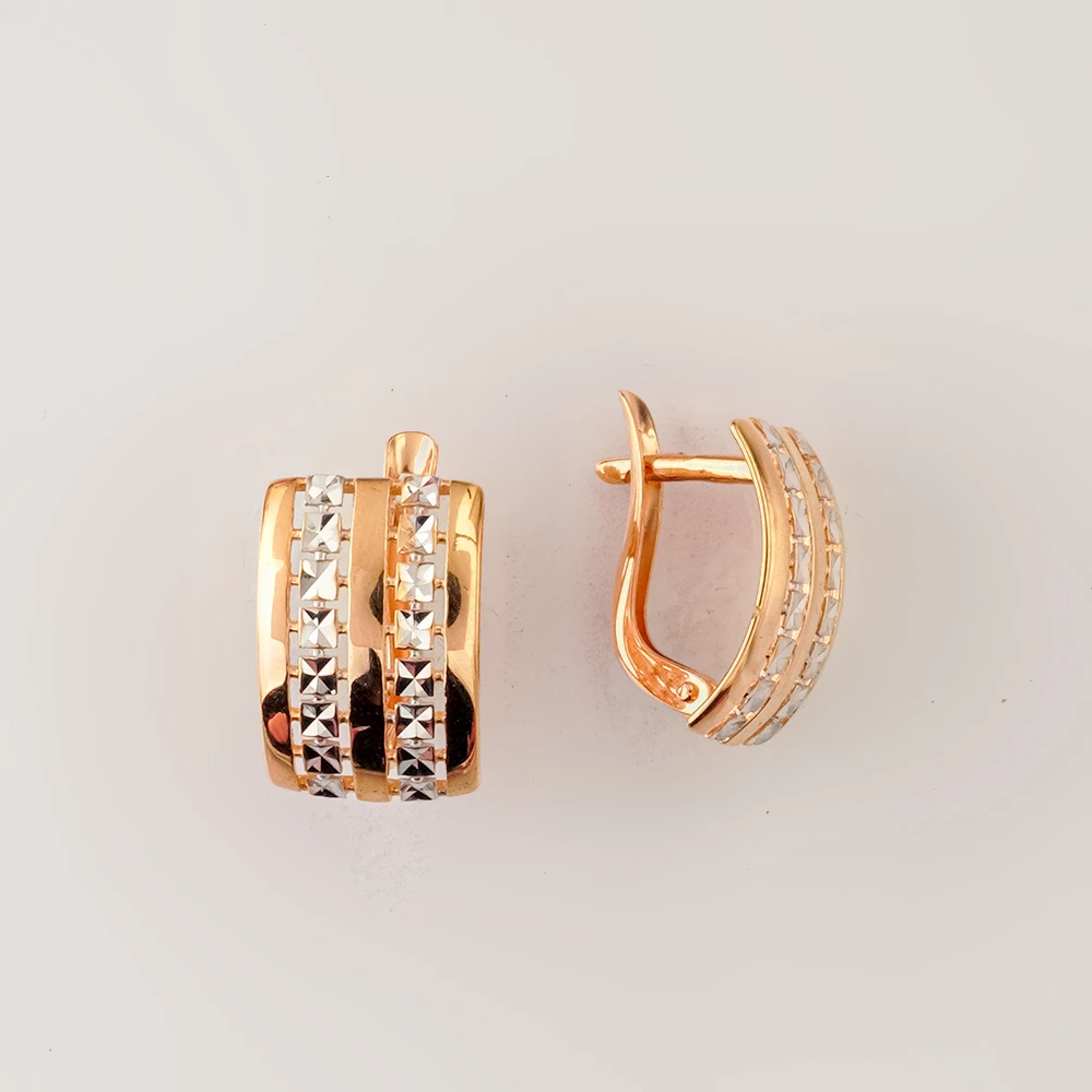 Серьги из красного золота 585 пробы