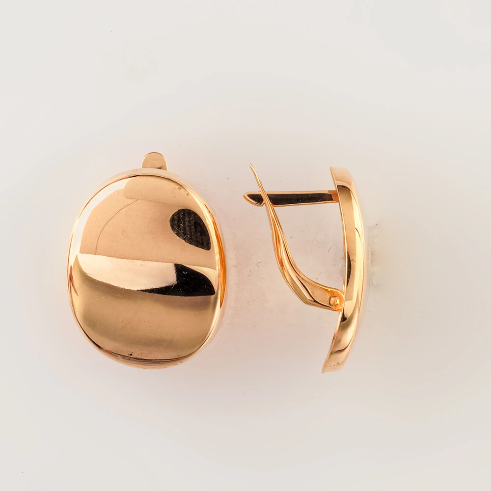 Серьги из красного золота 585 пробы