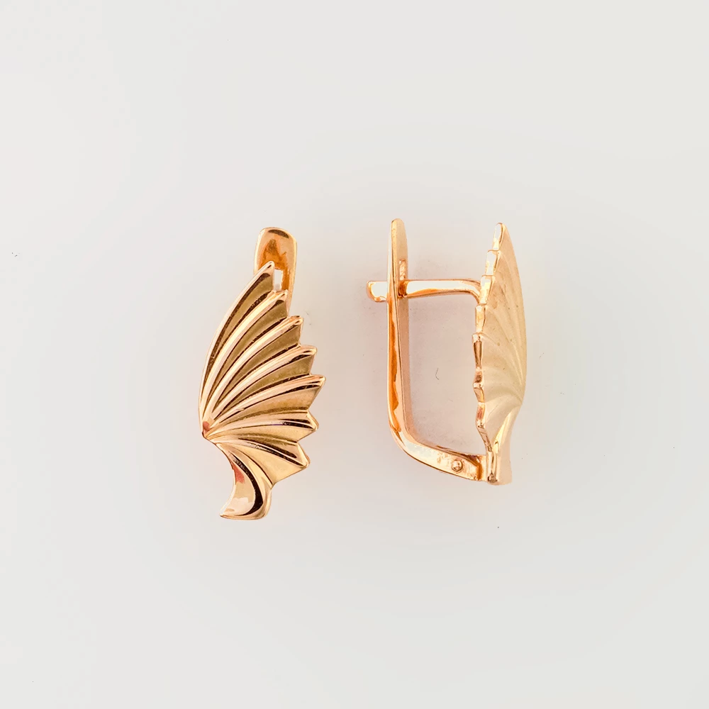 Серьги из красного золота 585 пробы