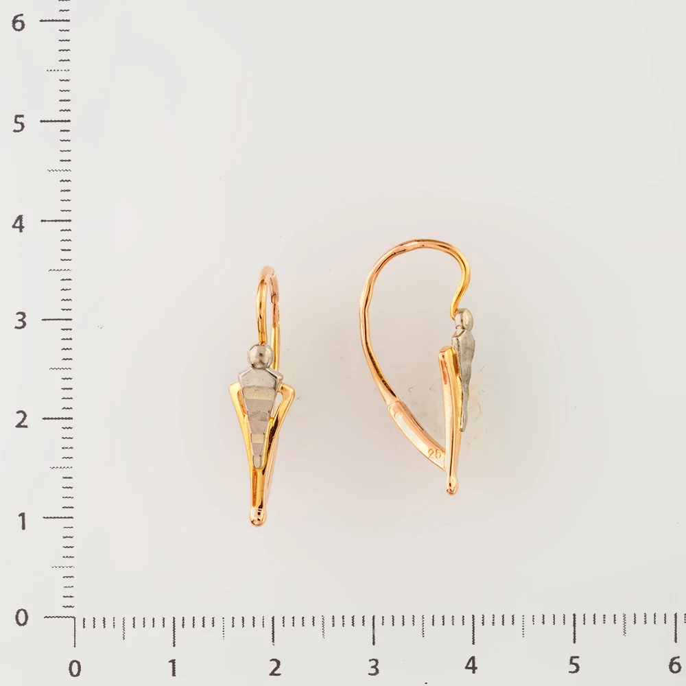 Серьги из красного золота 583 пробы