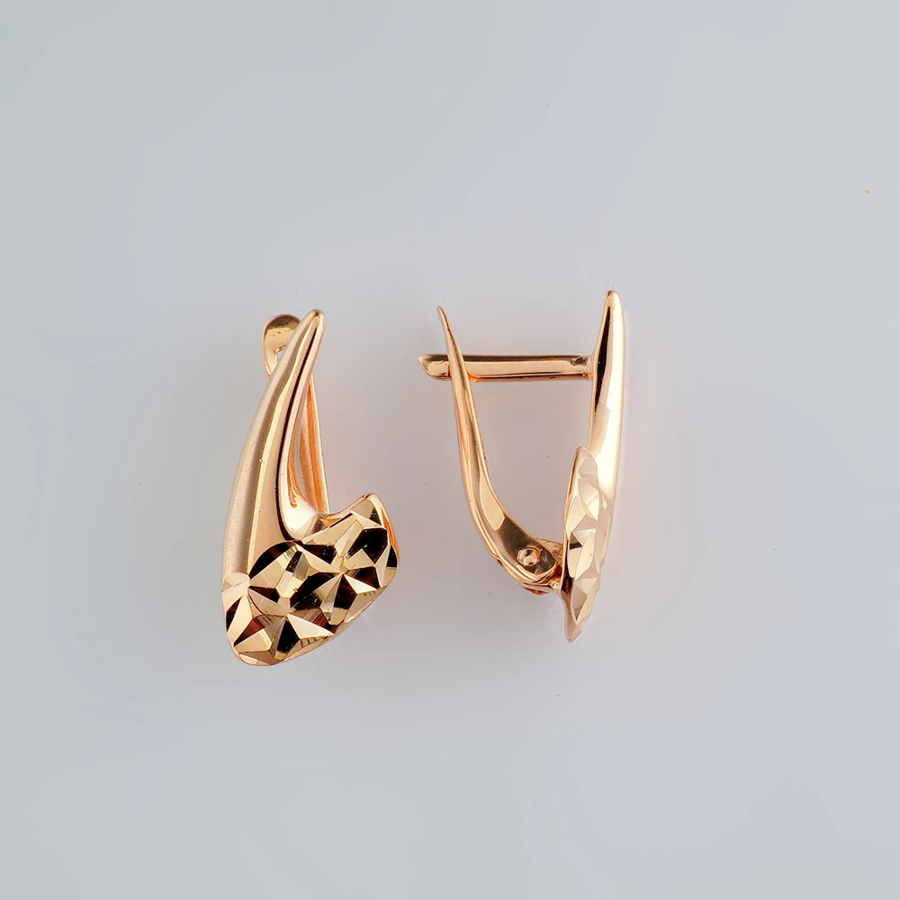 Серьги из красного золота 585 пробы