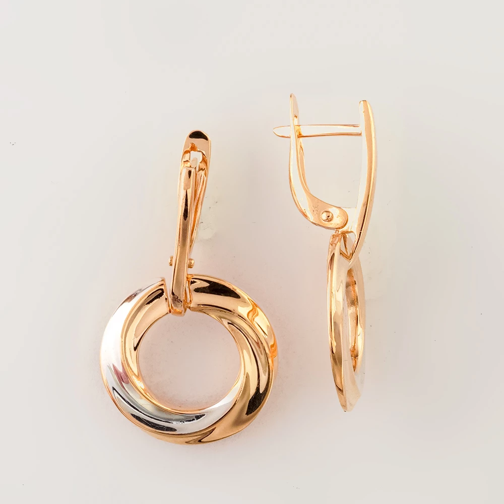 Серьги из красного золота 585 пробы