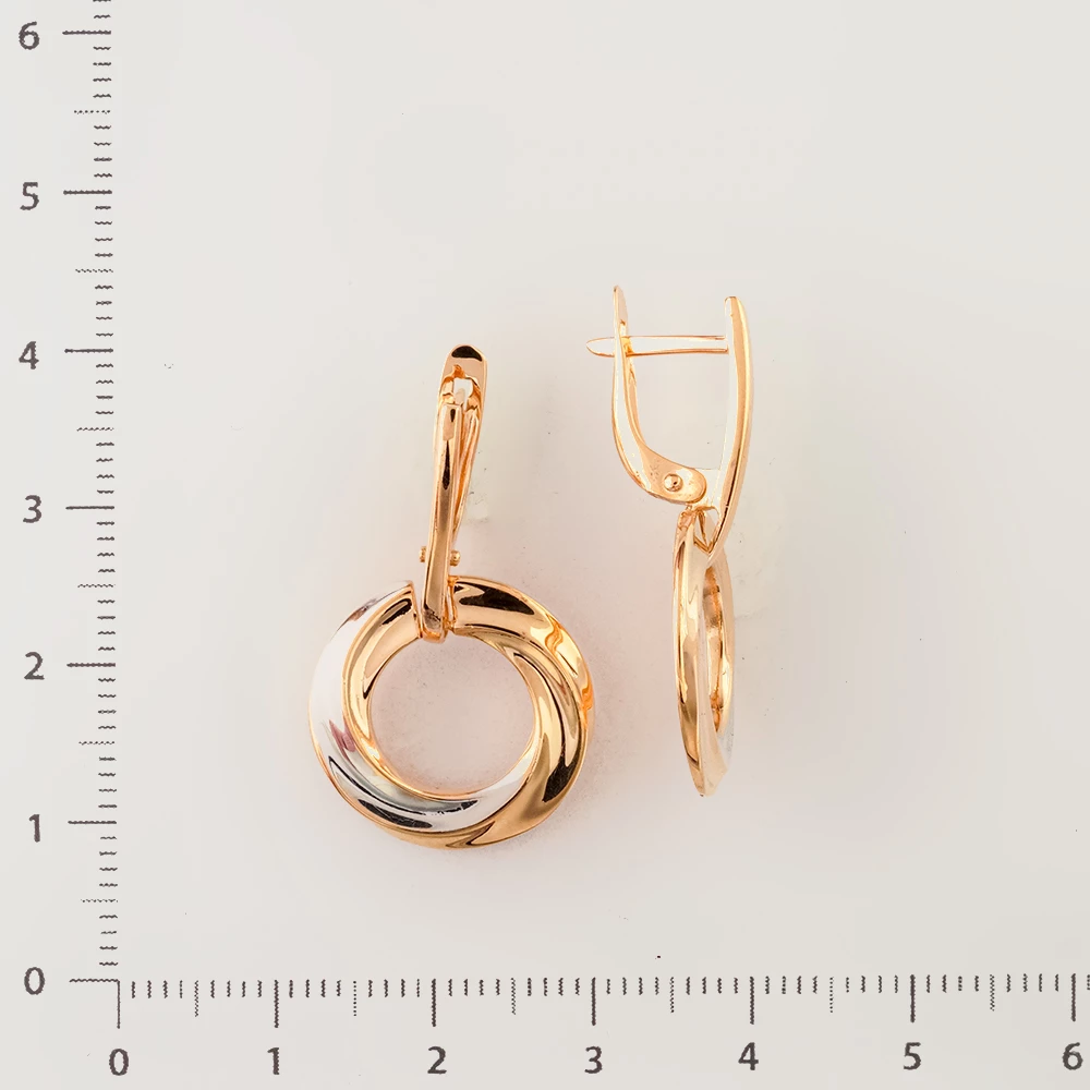 Серьги из красного золота 585 пробы