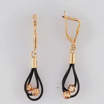 Серьги из красного золота 585 пробы