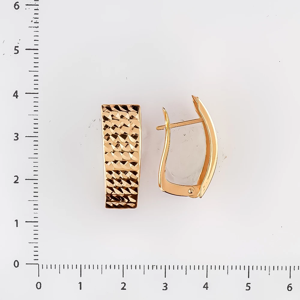 Серьги из красного золота 585 пробы